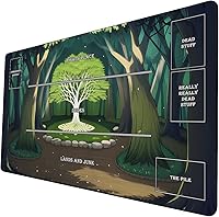 Vista 14 de Tapete de juego de cartas coleccionables AI Painting – Tapete de juego MTG con zonas, 24 x 14 pulgadas, tapete de juego MTG de alta calidad – El