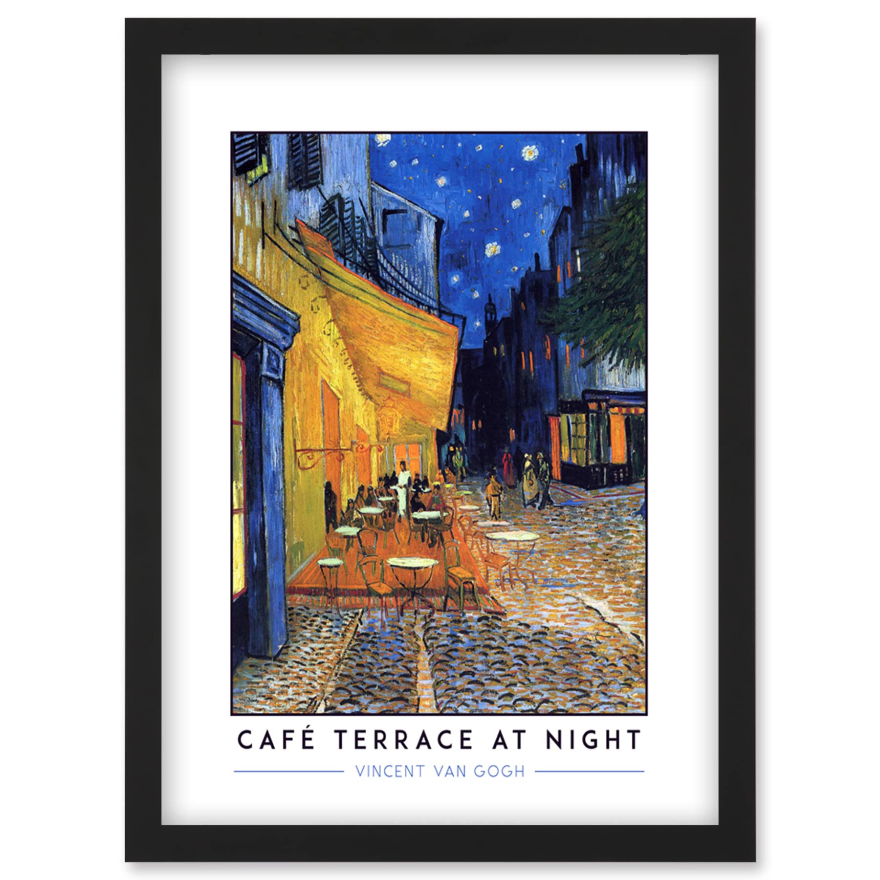 B&Q -  Vincent Van Gogh Café Terrace At Night Place Du Forum Post-Impressionist Painting Wall Art PrintA4 Size