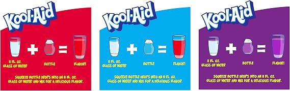 Kool-Aid Liquid Drink Mix Variety 3 Pack (Grape, Cherry and Tropical Punch) by Kraft Foods [Foods]
