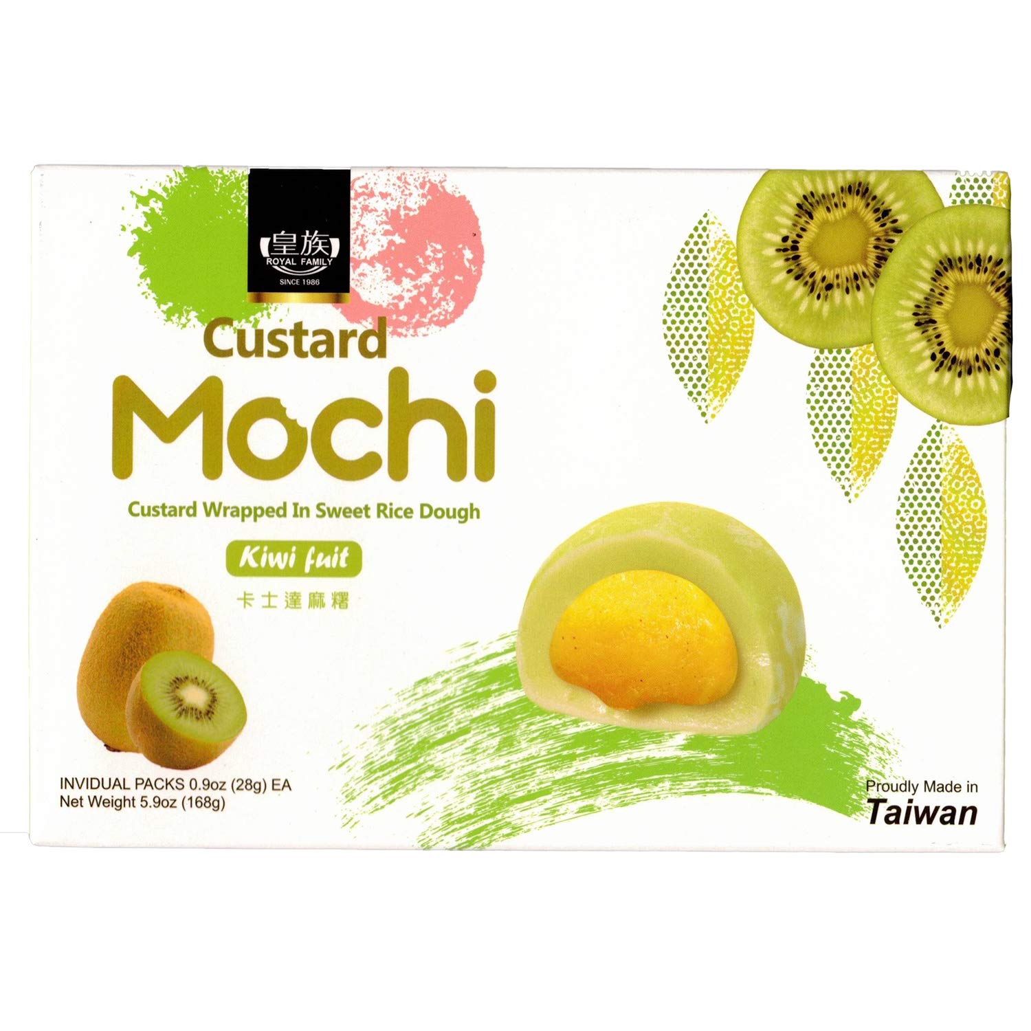 Amazon.com : Japanese Daifuku Rice Cake Custard Mochi Variety Pack
