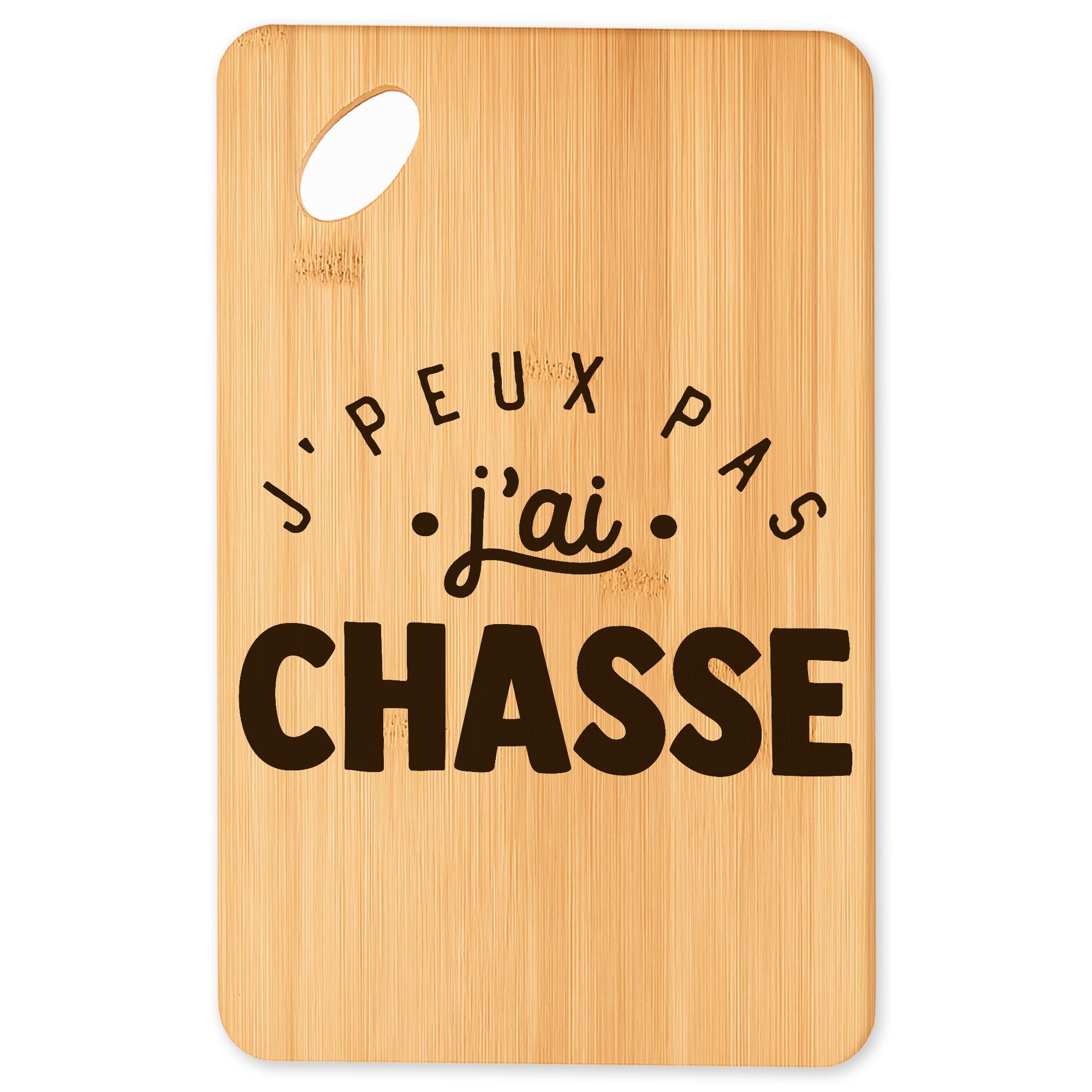 Planche à découper en bambou blanc résistant pour service de table