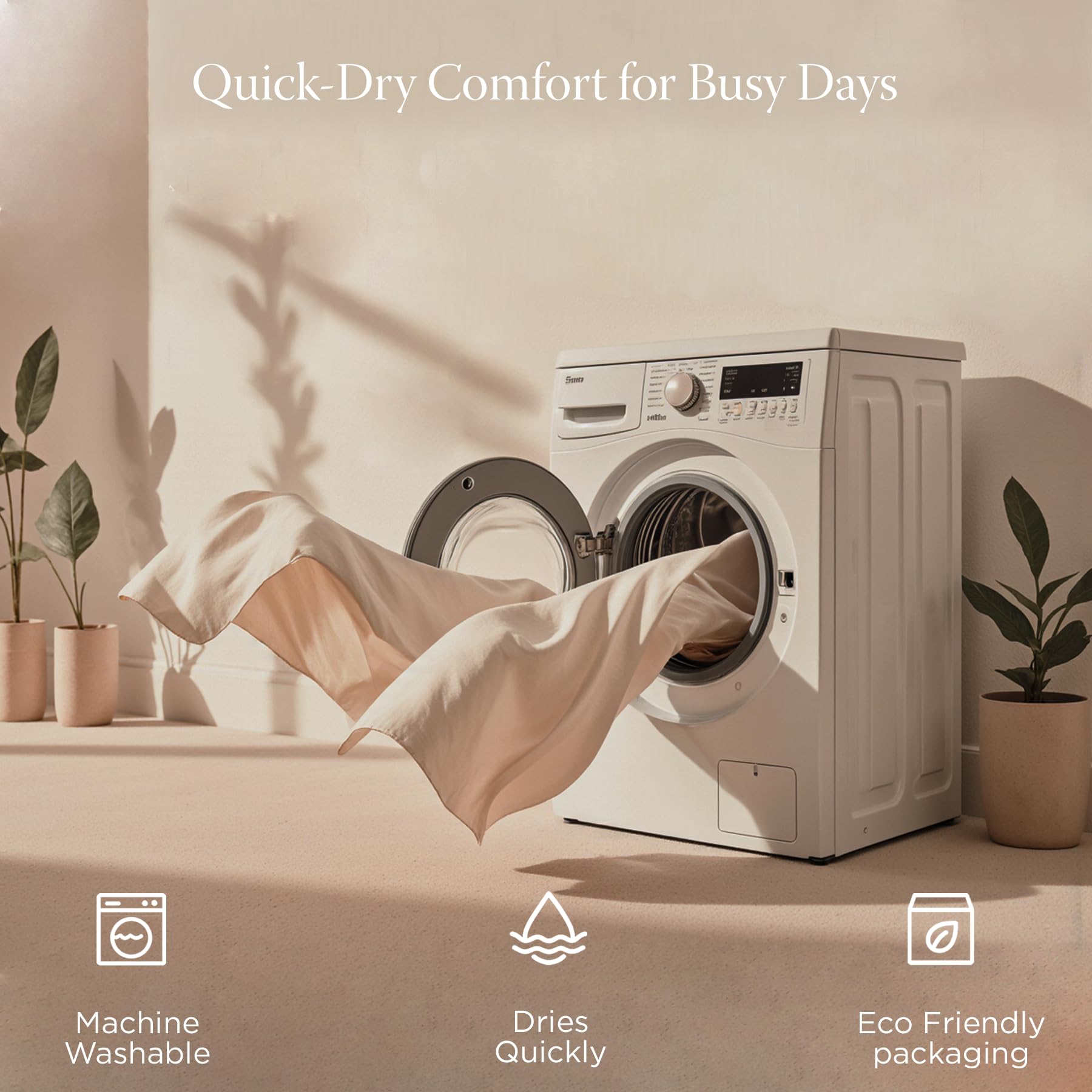 Threadmill Home Linen Queen Sheets - Juego de Ropa de Cama de 4 Piezas de 300 Hilos, Tejido de satén de algodón Puro de Fibra Larga, Color Blanco sólido con Bolsillo Profundo elástico