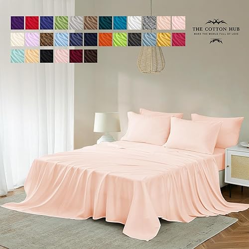 Miniatura 2 de Juego de sábanas de 4 piezas tamaño Cal-King de 1000 hilos con certificado de lujo, 100% algodón pima, se adapta a bolsillos de hasta 18 a 21