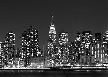 7x5ft Midtown Manhattan Skyline Backdrop New York City Background Skyscraper Photography Backgrounds Black White Cityscape Party Decor Photo Booth
