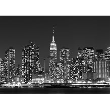 7x5ft Midtown Manhattan Skyline Backdrop New York City Background Skyscraper Photography Backgrounds Black White Cityscape Party Decor Photo Booth