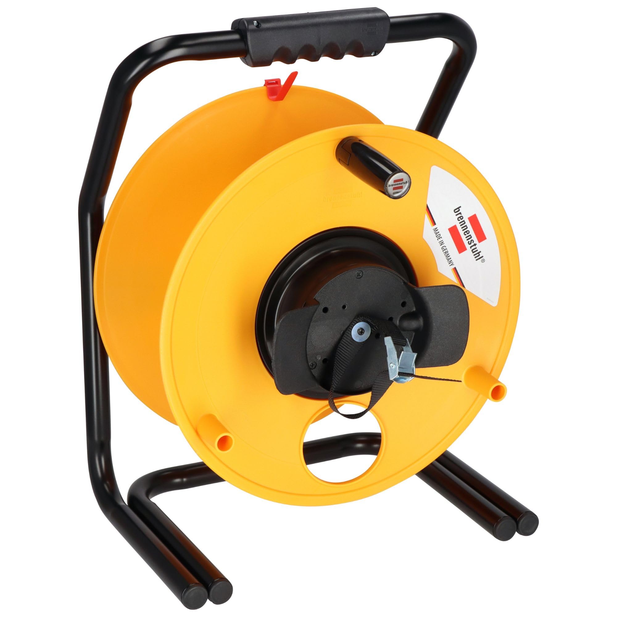 Brennenstuhl 1319000 Brobusta G Dévidoir vide, Noir/jaune, Ø380 mm