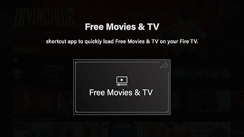 Free Movies & TV - Shortcut to Movies & TV Menu for Fire TV