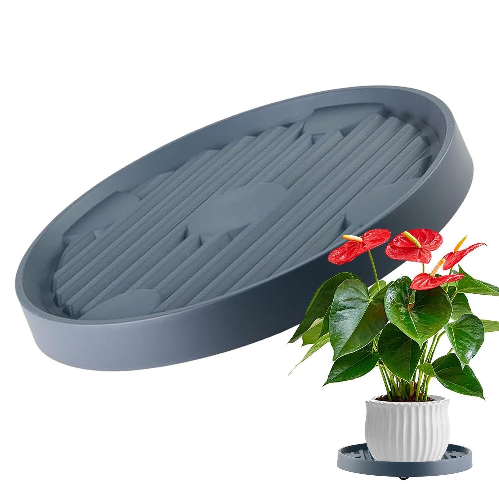 Support de à roulettes pour grand pot de fleurs et terrasse moderne
