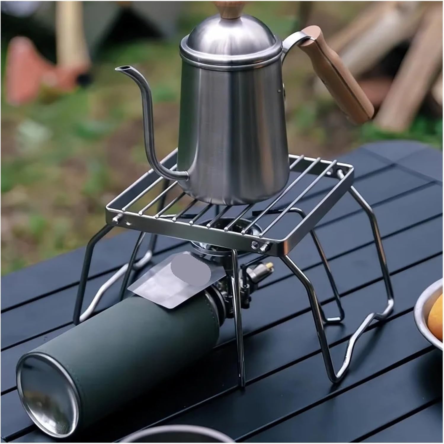 Compatible For Ourdoor Stainless Steel Camping Grill Portable Foldable Mini Rack Burner Stove Stand(E)