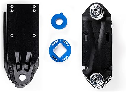 Surf and Rail Adapter FIN System for 3 Surfskate Trucks Modes - Surf Skate Truck Fits Any Board - Longboard Skateboard Accessories, Surf Skateboard Trucks, Surfskate Skateboard