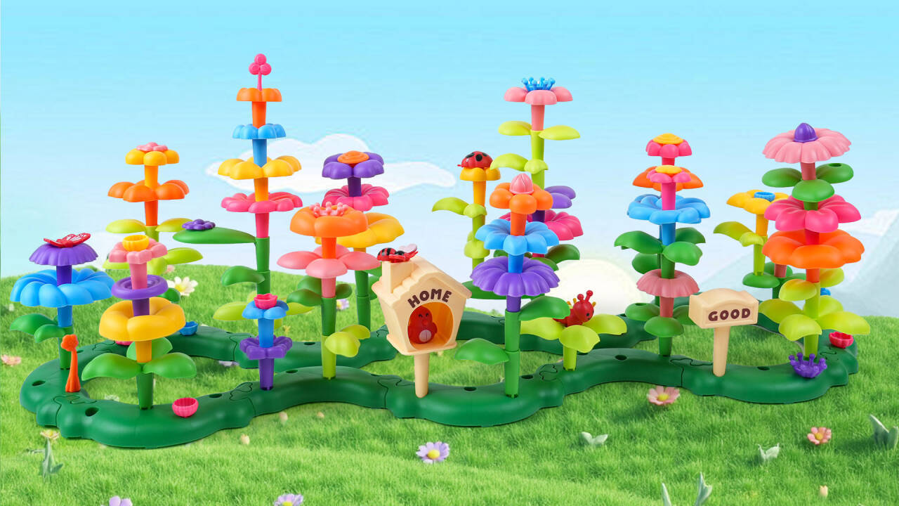 Amazon.com: Gaitel Flower Garden Building Toys for 3-7 Year Old