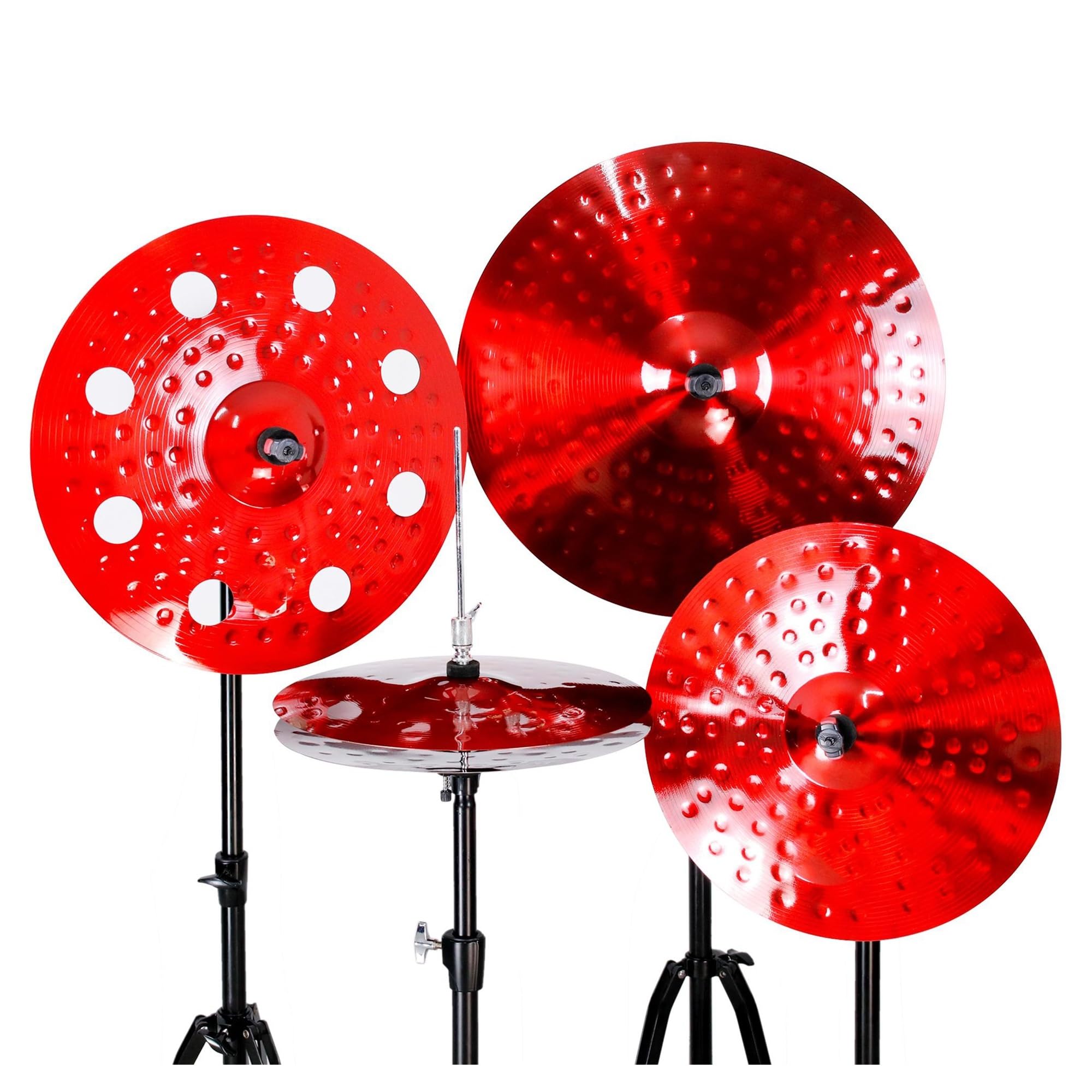 Amazon | シンバルセット チャイニーズレッドシンバル 5ピースドラム