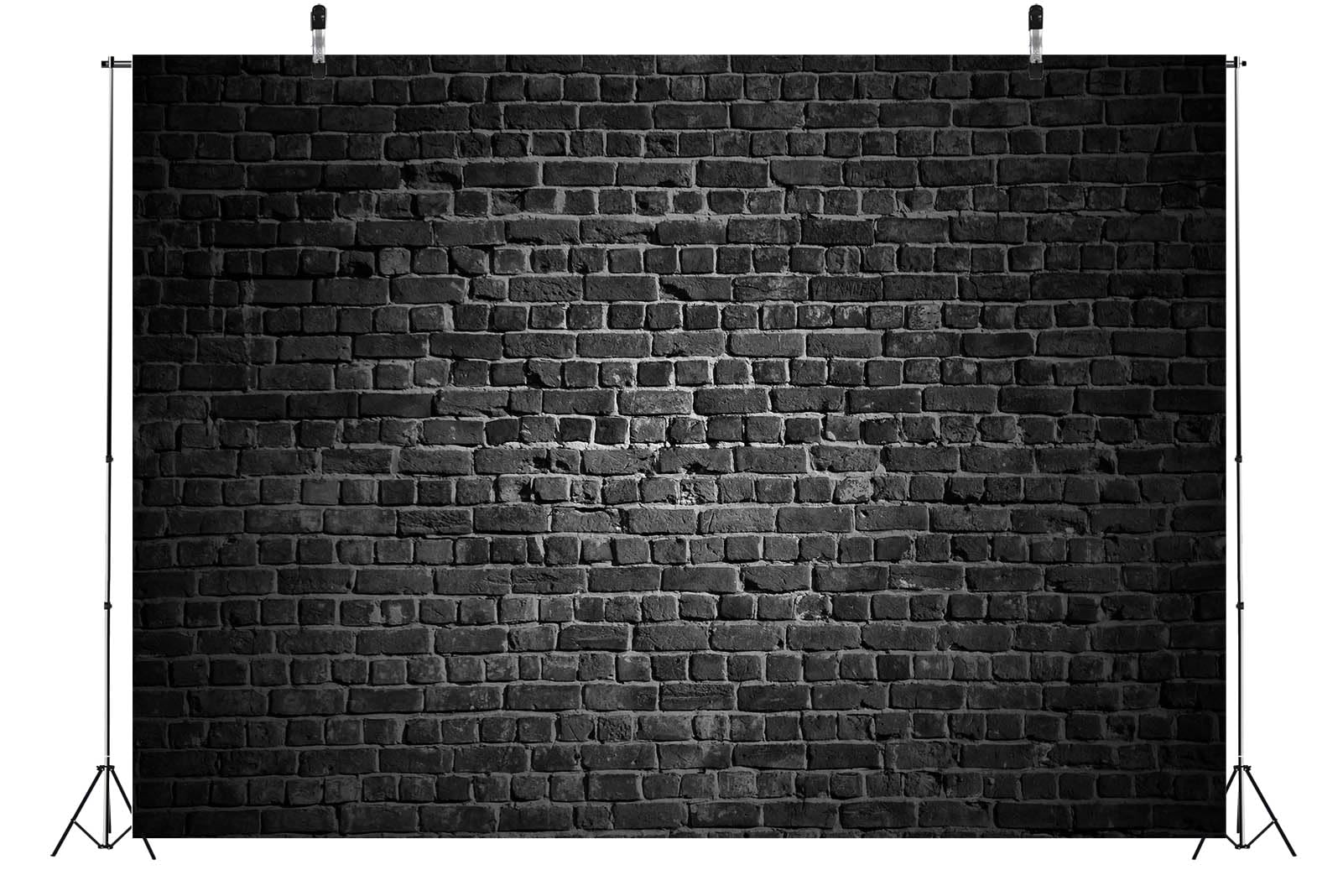 YongFoto 10x6.5ft Navy Blue Brick Wall Backdrop For
