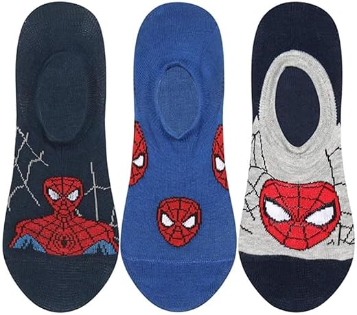 Supersox Disney Character No Show Length Socks Collection for Kids Pack of 3