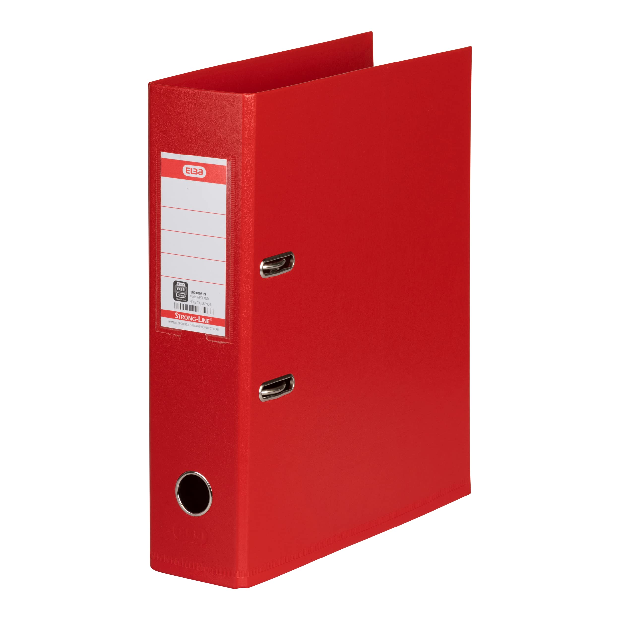 Elba Folder "Strong-Line", A4, 8 cm, PP a4 red