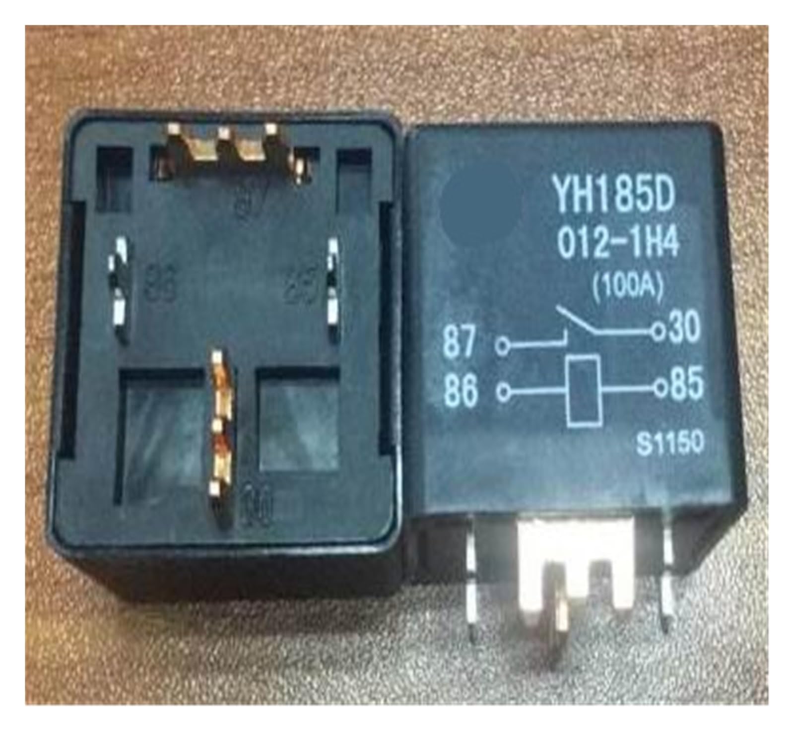 Relais 4 Broches YH185D 012-1H4 V7-1A-P-12V-100A commutateur auto