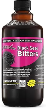 Amenazel Organic Black Seed Bitters, 16 fl oz.