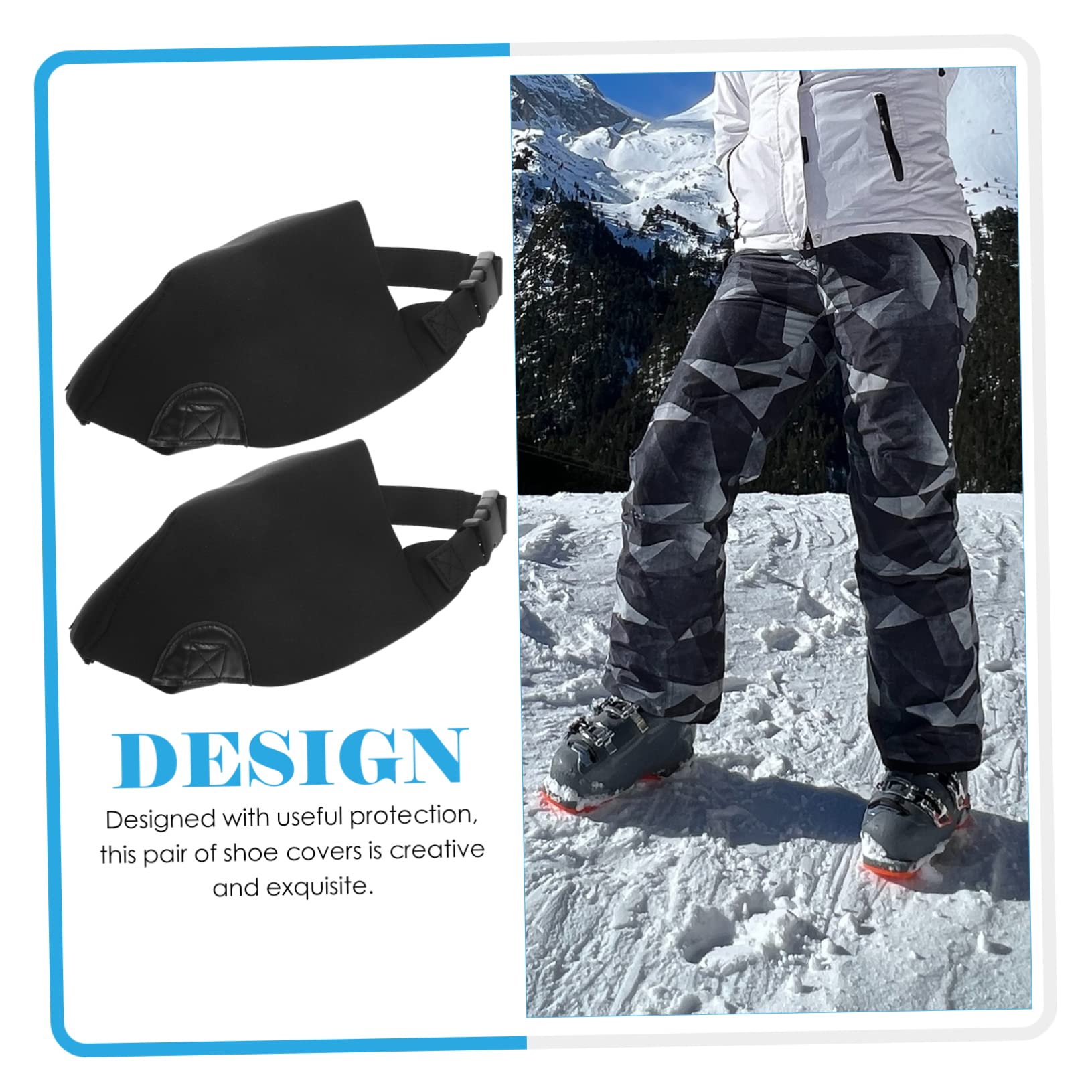3 Pares De Cubrebotas De Esquí Soportes para Botas para Mantenerlas Rectas De Zapatos De Escalada Chanclos De Senderismo Cubrezapatos Anti-Nieve Cubrezapatos De