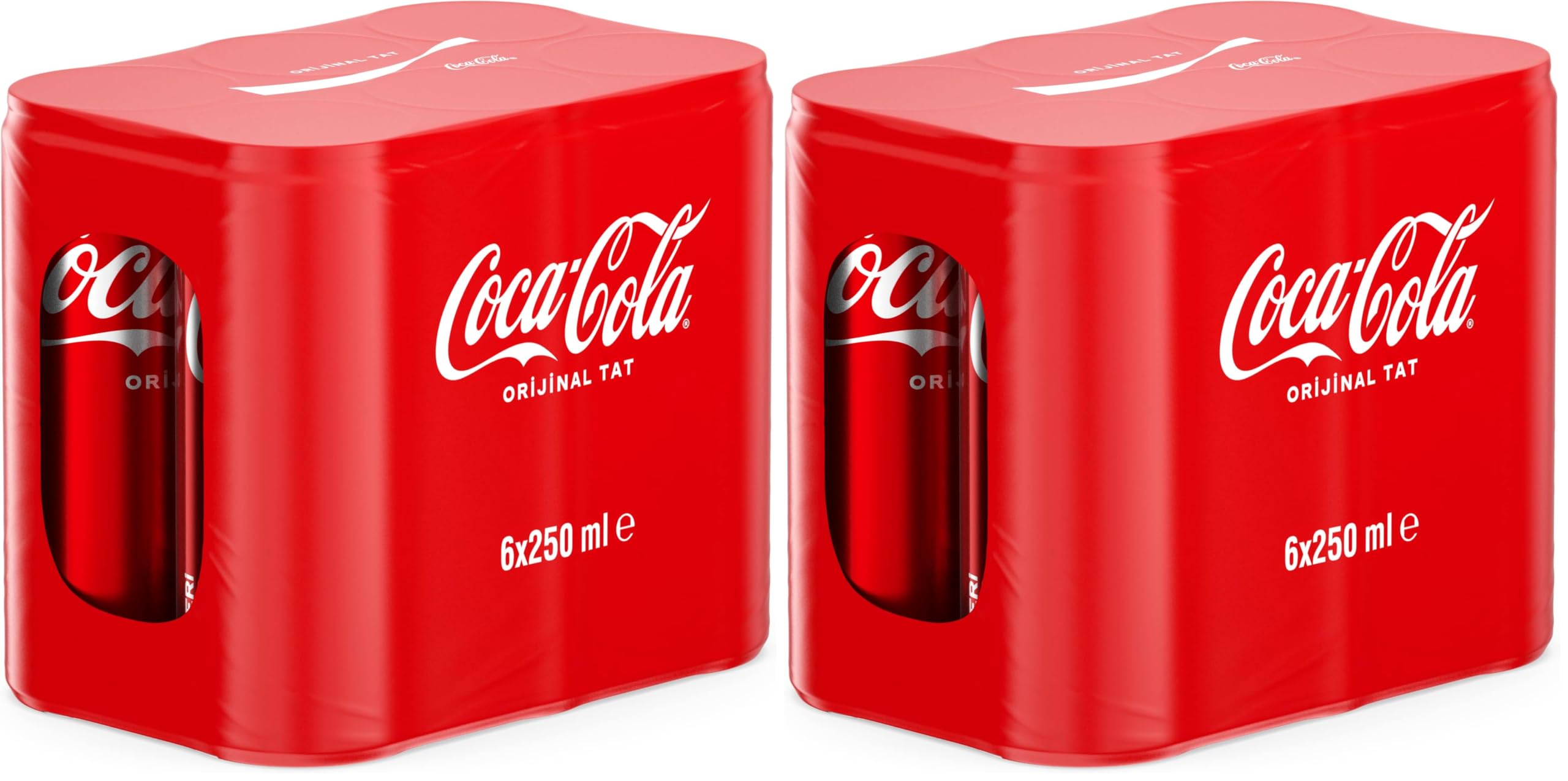 Coca-Cola Orijinal Tat Kutu 6x250 ML (2 paketi)