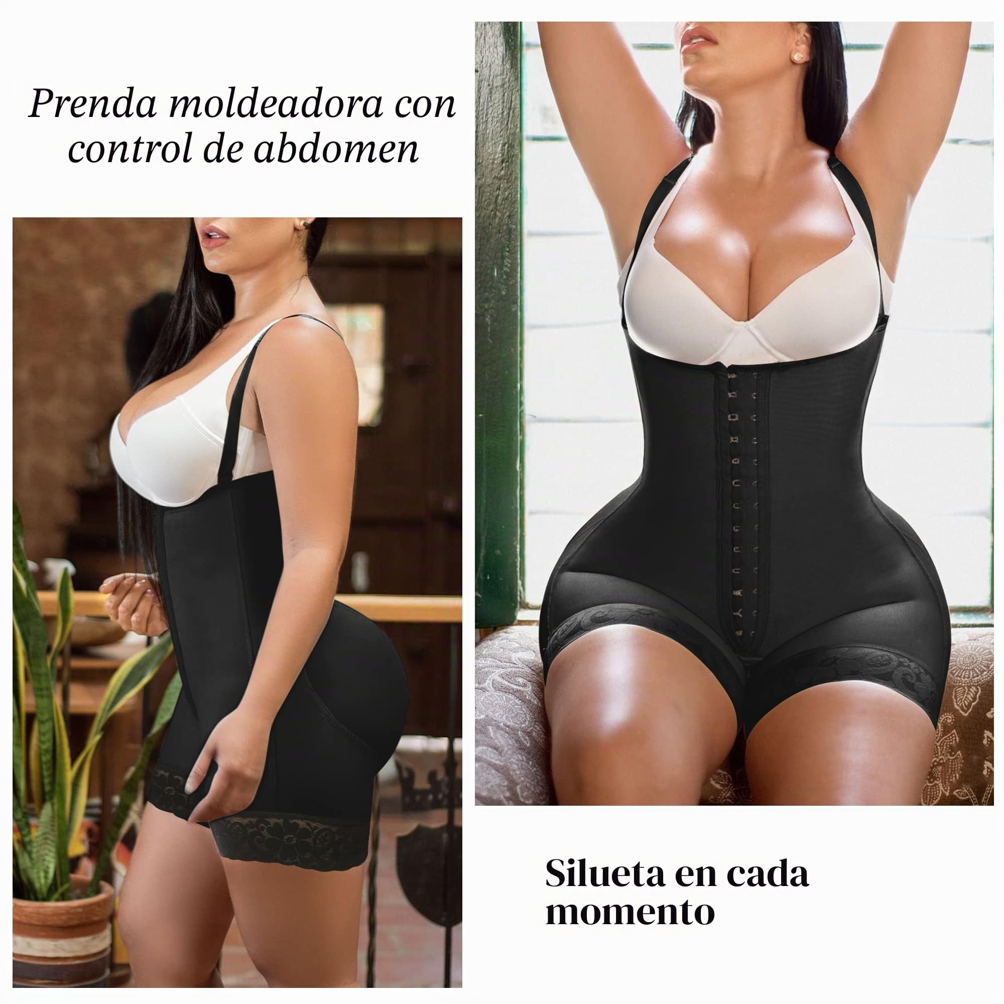 YIANNA Fajas Reductoras Mujer Abdomen Body Moldeador Reductor Faja Colombiana Reductora Shapewear Bodysuit