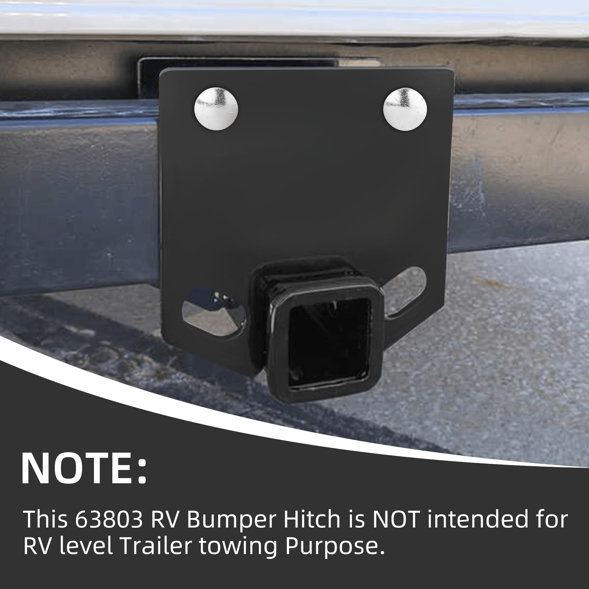 Trailer Hitch RV Bumper Hitch Receiver Adapter 2 Inch