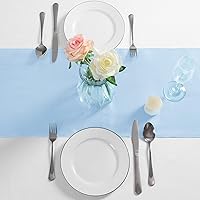 Vista 82 de Manyshofu 12Pcs Satin Orange Table Runner - 12 x 72 Inch Long Size, Party Table Runner Decor Bright & Smooth Wedding Decorations Table Runners for