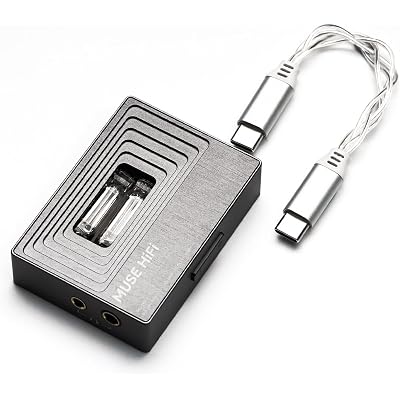 HiFiGo MUSEHiFi M3 Ultra Portable Tube DAC Amp with JAN6418 Vacuum Tube, 460mW/480mW Balanced Output, USB C Dongle DAC for IEMs & Headphones, Amplifier for Phone/PC/Mac