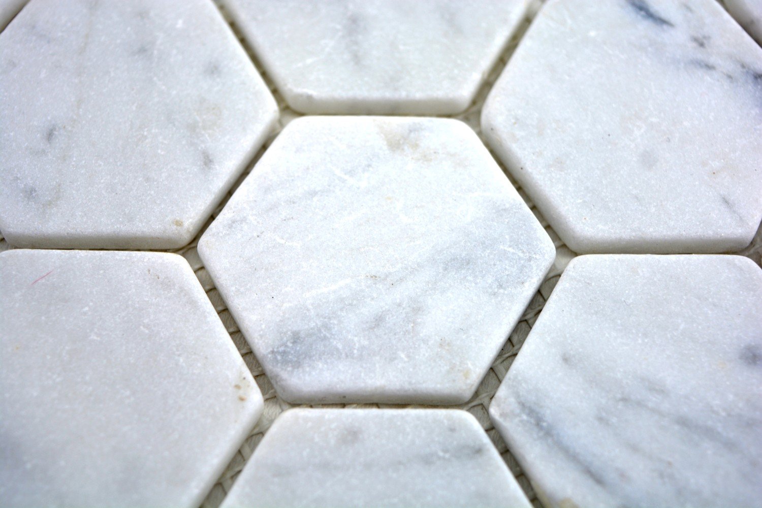 Azulejo de mosaico de mármol natural de piedra hexagonal de mármol blanco aspecto Carrara para suelo, pared, baño, ducha, cocina, espejo de azulejos, revestimiento de bañera, placa de mosaico
