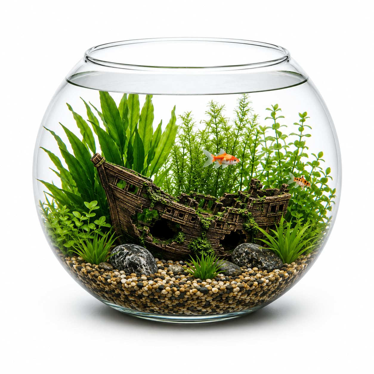 Aquacadabra 5L Glass Goldfish Bowl Fish Tank Vase 23cm Clear Aquarium โ image 1