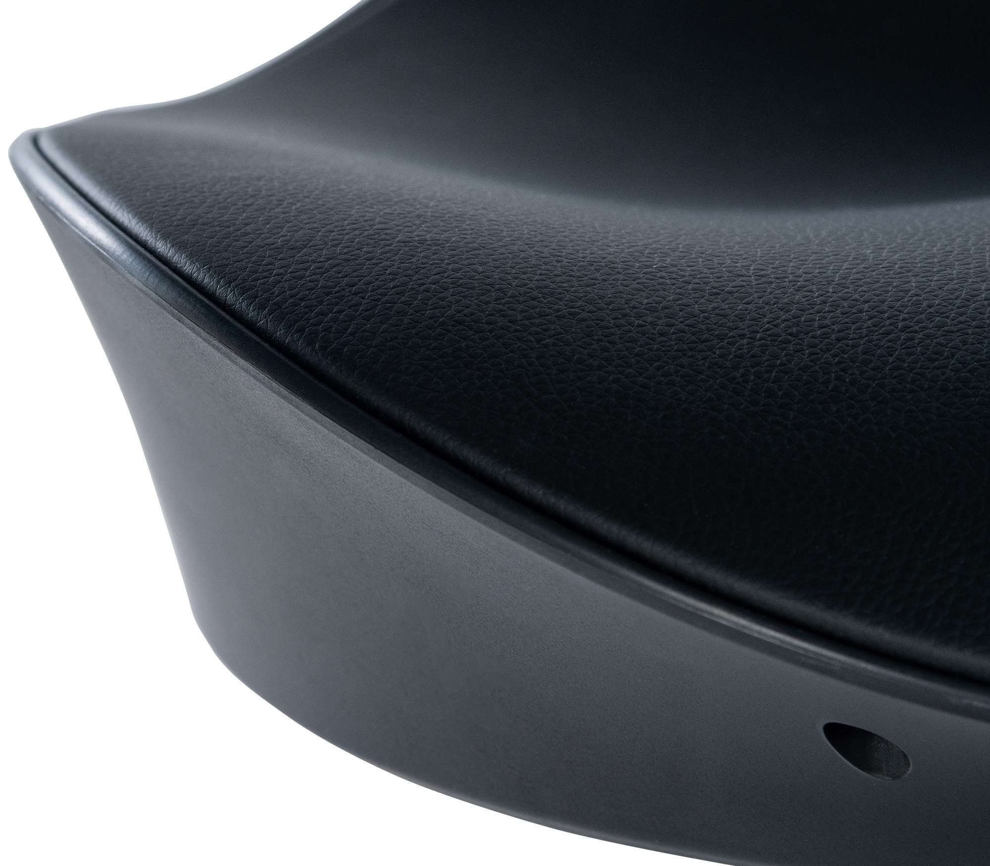 CLP 2er Set Barhocker Alisson - Höhenverstellbar Mit Fußstütze 360 Grad Drehbar - Tresenhocker Ergonomisch, Farbe:schwarz
