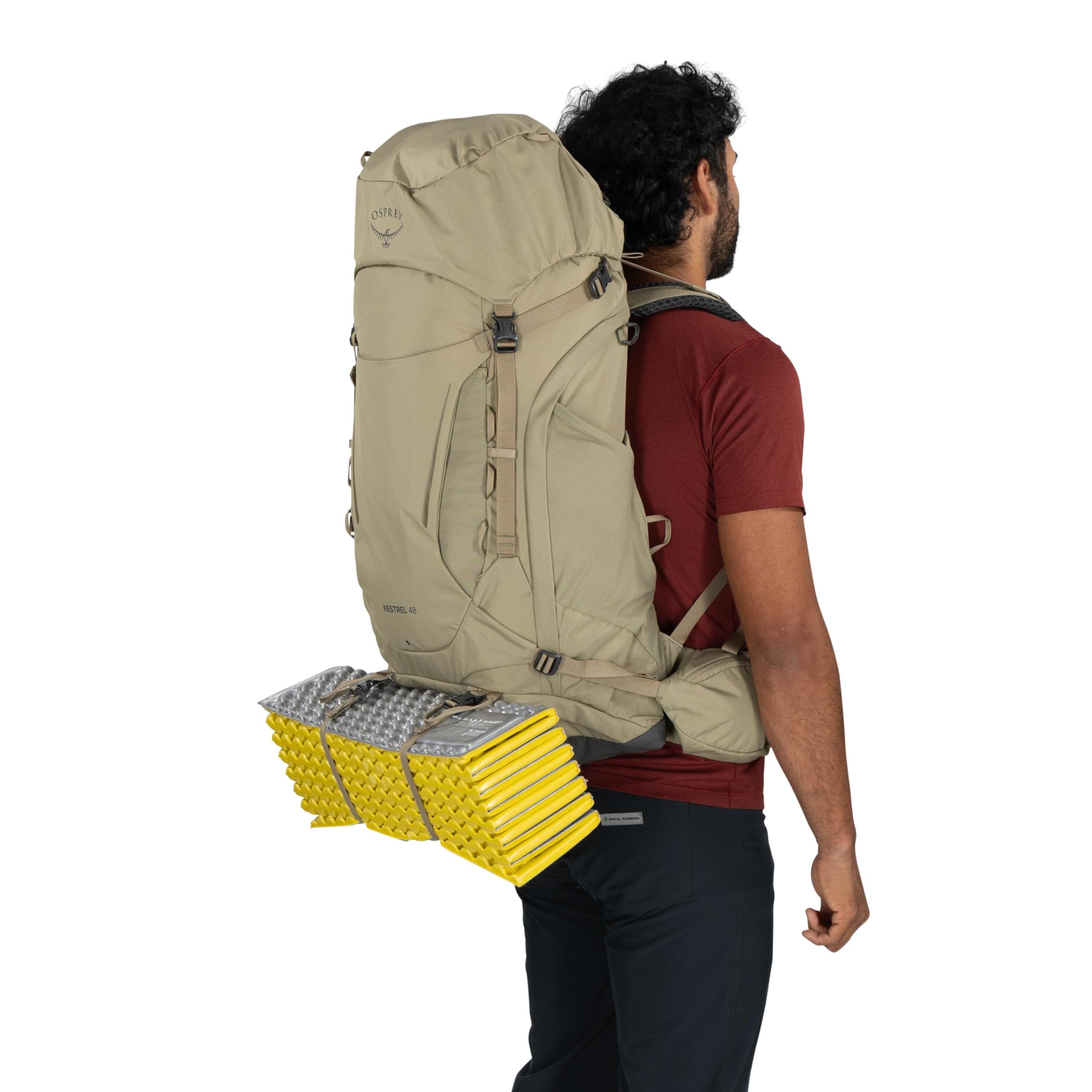 Osprey Kestrel Mochila de trekking para hombre, 48L S/M, Moss Green