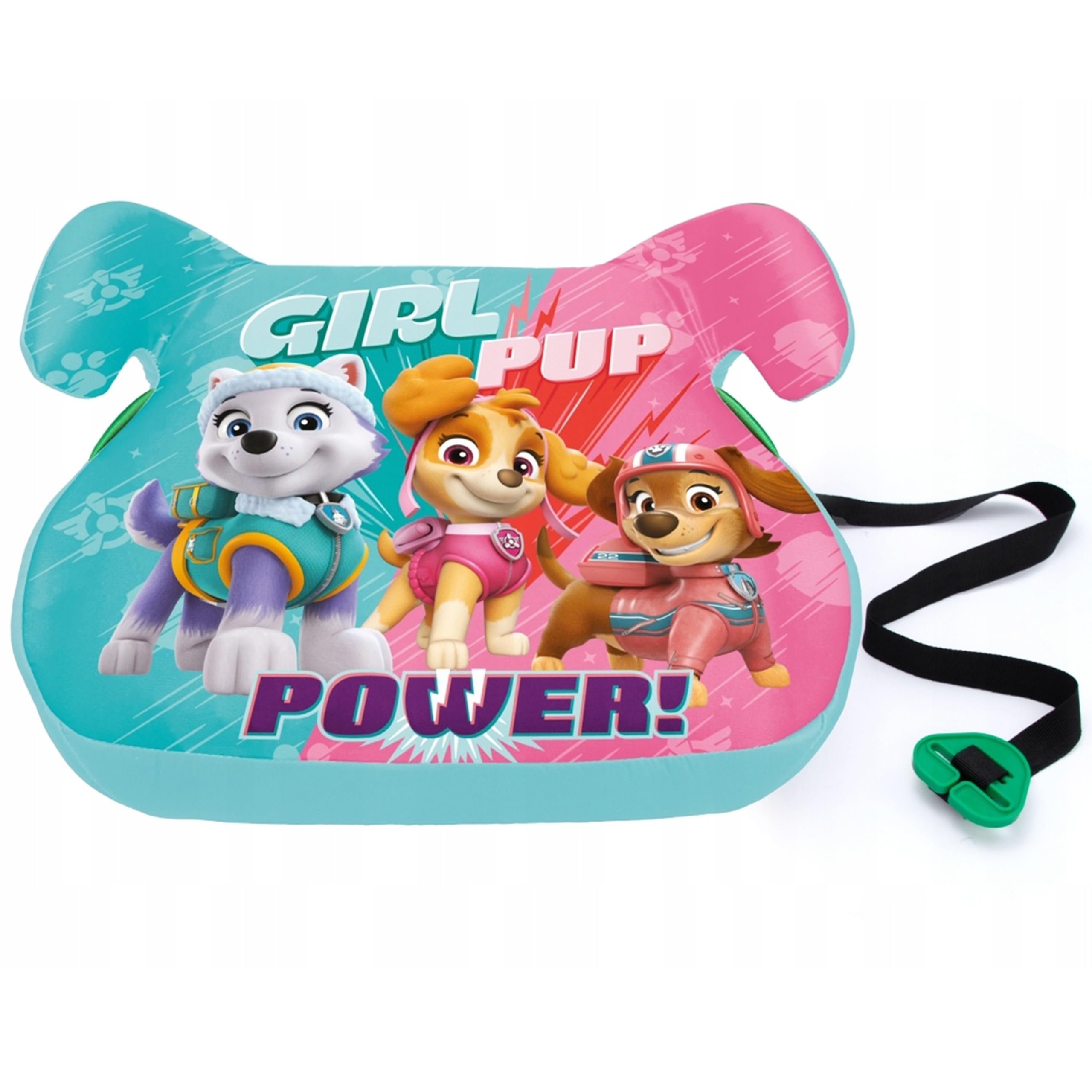 Paw Patrol Seggiolino per ragazzi, seggiolino auto, supporto per ragazze 15-36 kg, 125-150 cm