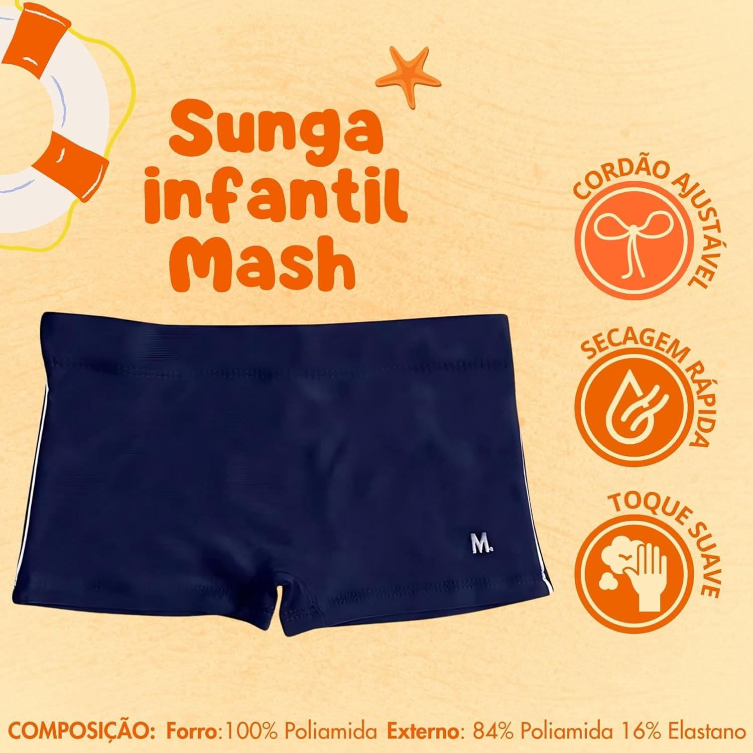 Sunga INFANTIL Boxer Mash Lisa Proteção UV 50+ Durabilidade Xtra Life em promoção! Veja a oferta e mais achadinhos de Moda praia infantil 3 Hoje é o melhor dia para comprar Sunga INFANTIL Boxer Mash Lisa Proteção UV 50+ Durabilidade Xtra Life com aquele preço maroto! Promoção! Aproveite a oferta! 3