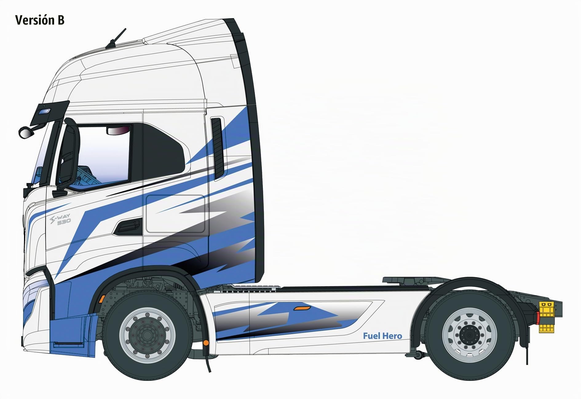 Italeri 3963 IVECO S-Way 1:24 Kit de Modelo de plástico/Montaje del Modelo
