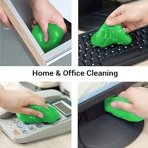 Miniatura 5 de HYWMLY Gel de limpieza de automóvil, 4 paquetes de kit de detalles de automóvil, suministros de limpieza de automóvil, herramientas universales,