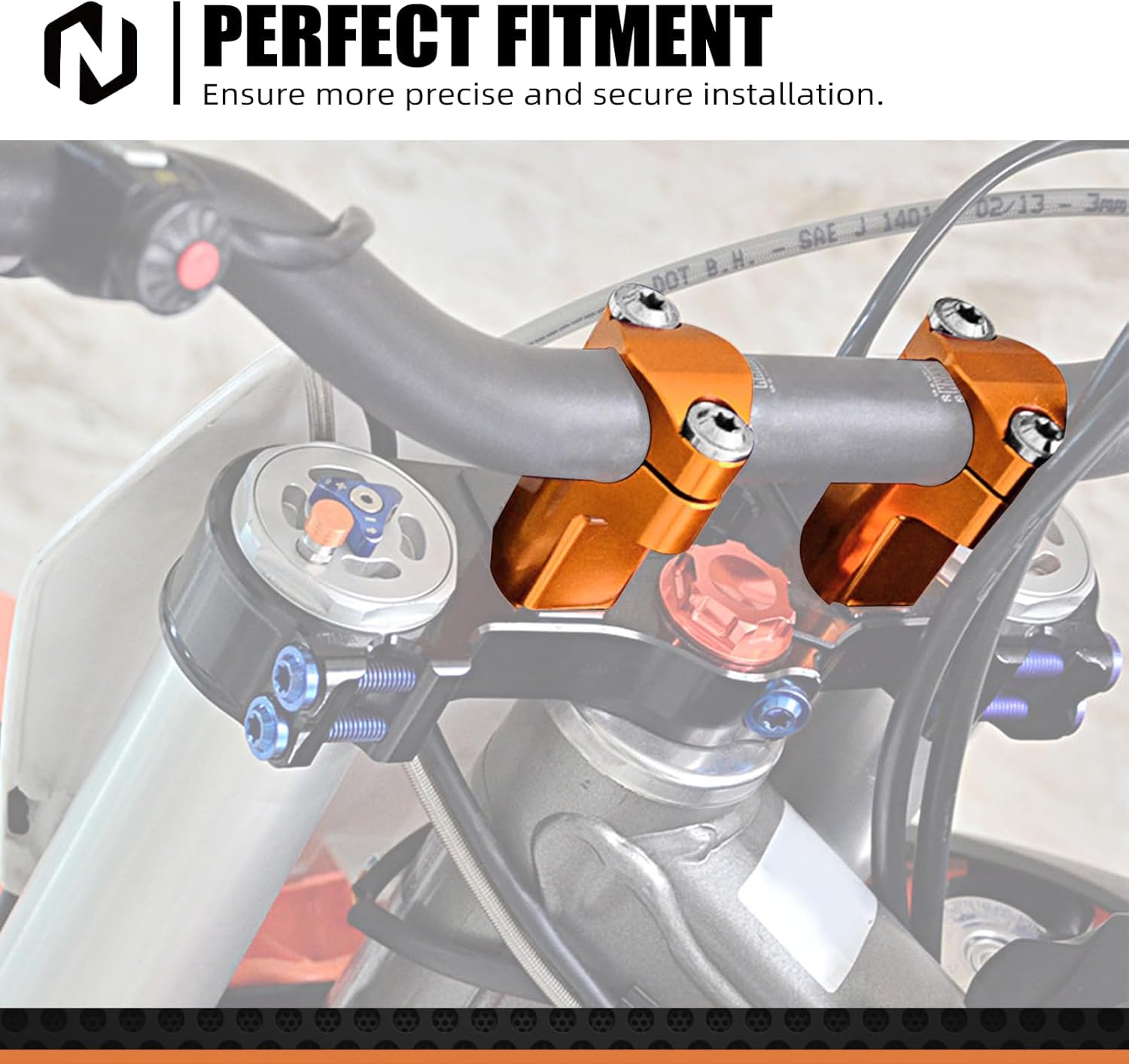 NICECNC GPS Mount Adjustable Pitch Angle + Motorcycle Handlebar Mounts Clamp Riser Aluminum See Fitment