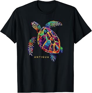 Antigua Barbuda Sea Turtle Scuba Diving Beach Summer Vintage T-Shirt