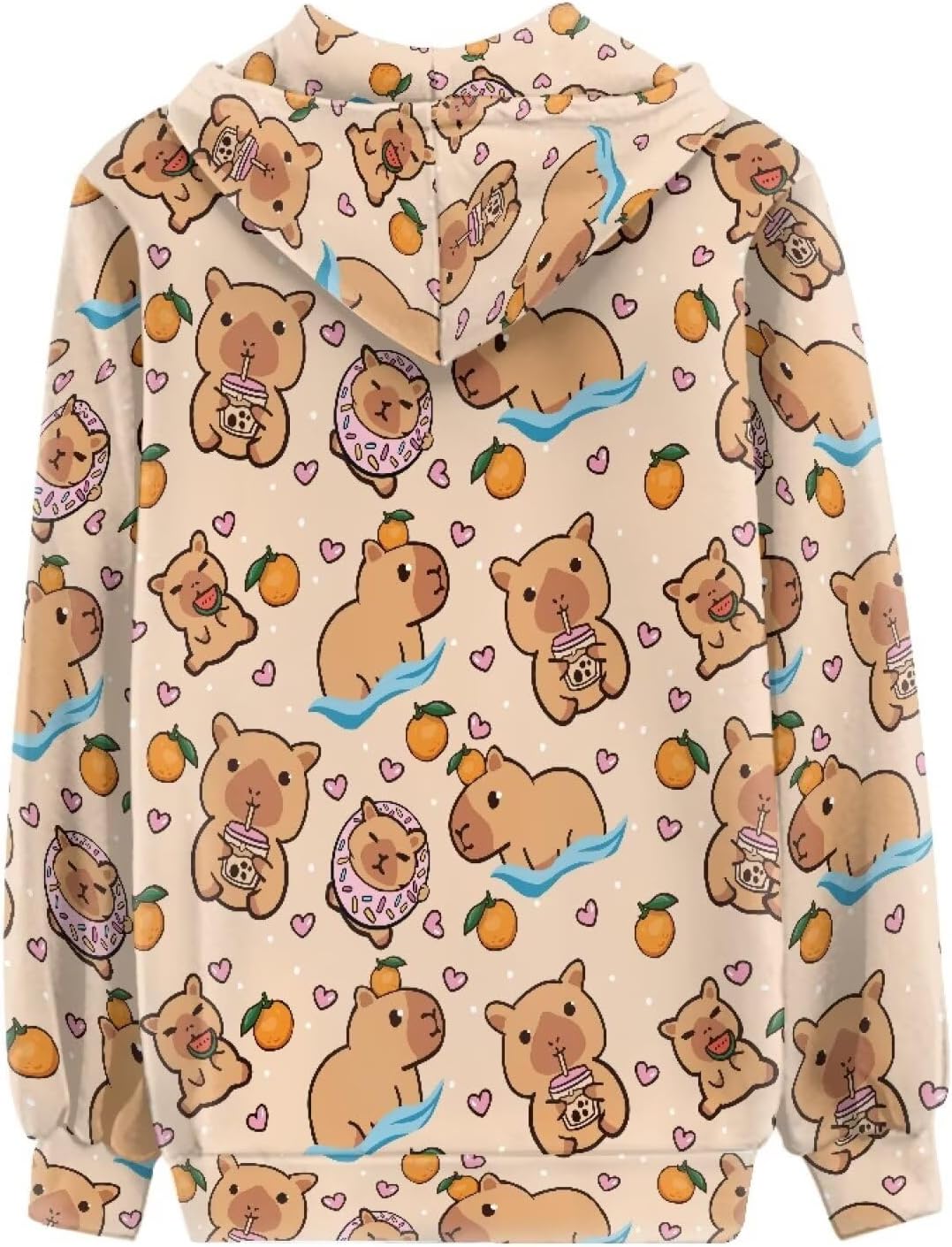 Womens Hoodies Zip Up Lightweight Long Sleeve Thin Hooded Sweathsirt Trendy Jacket - Image 3