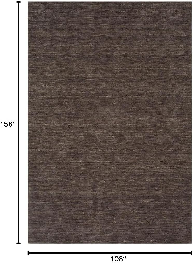 Dalyn Rugs Rafia RF100 Charcoal 9' x 13' Rectangle Soft Area Rug, Easy Clean, Non Shedding, Bedroom, Entry, Living Room, Dining Room, Kitchen Rug