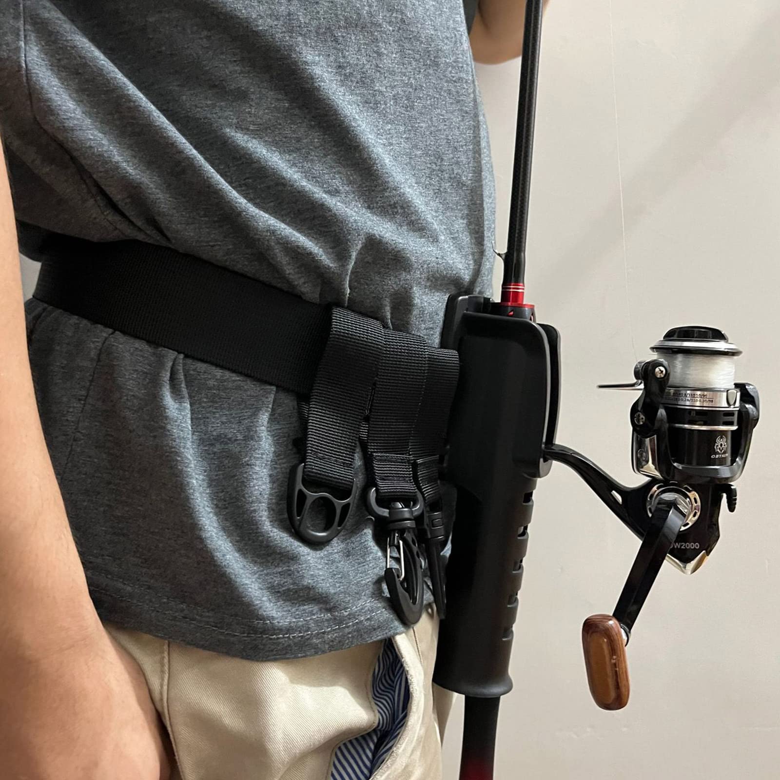 Cinturón de vadeador de pesca, cinturones de vadeo para kayaks, accesorios de pesca, cinturón de lucha, correas de vadeador, anillo en D y gancho, soporte para caña de cintura