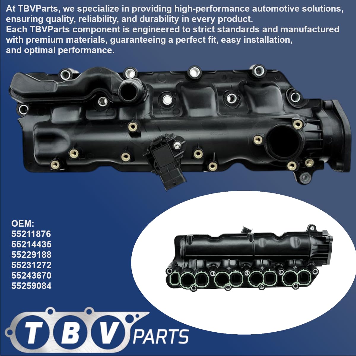 Collettore di Aspirazione con Sensore e Kit Guarnizioni per Motori 1.6 Multijet/JTDM – Riferimenti OEM 55211876 55214435 55229188 55231272 55243670 55259084