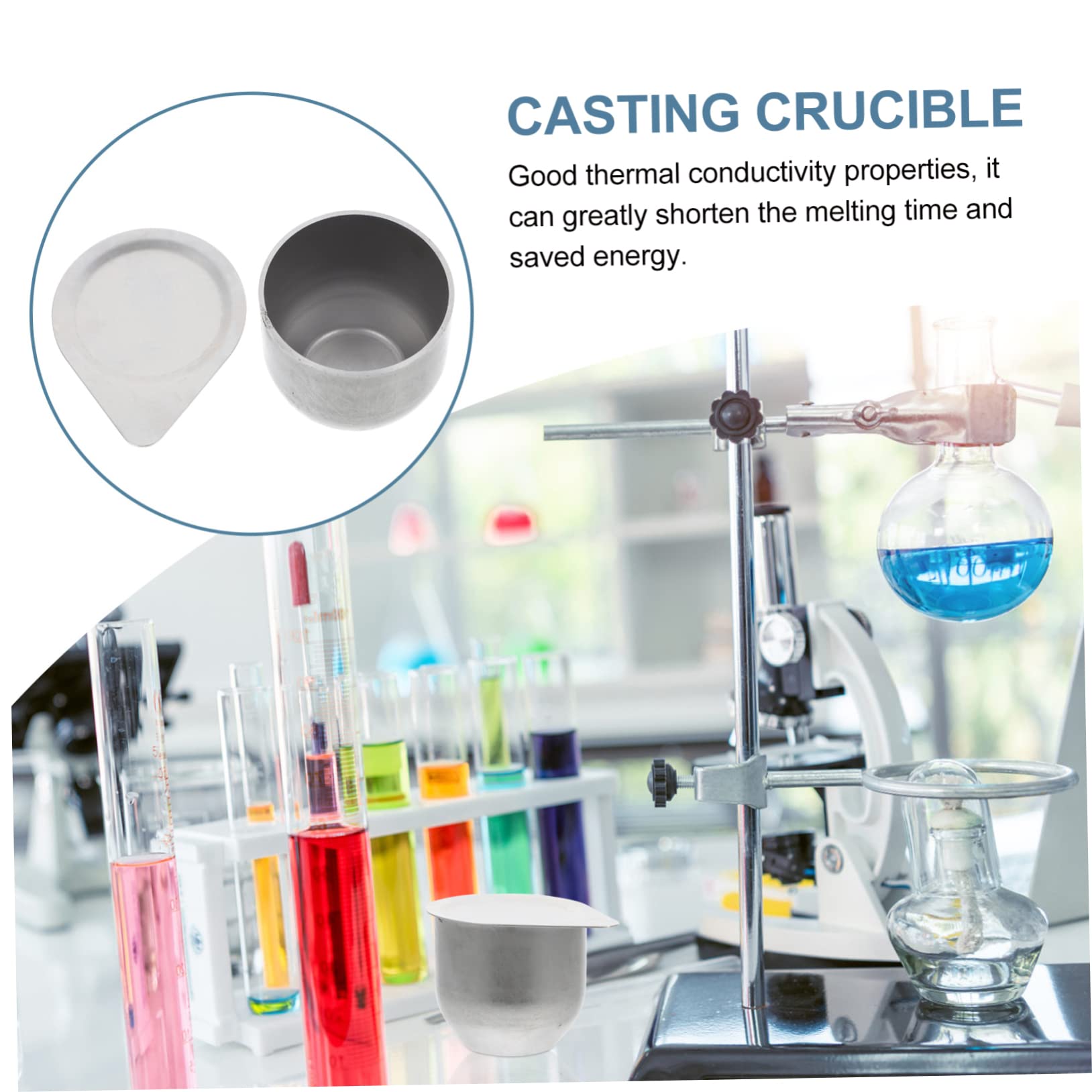 Casseruole Con Coperchio Ferro Fuso Con Supporto 10 Cm (2 Uds - Foto 12