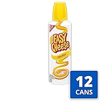 Vista 4 de EASY CHEESE Cheddar Cheese Snack, 12 - 8 oz Cans