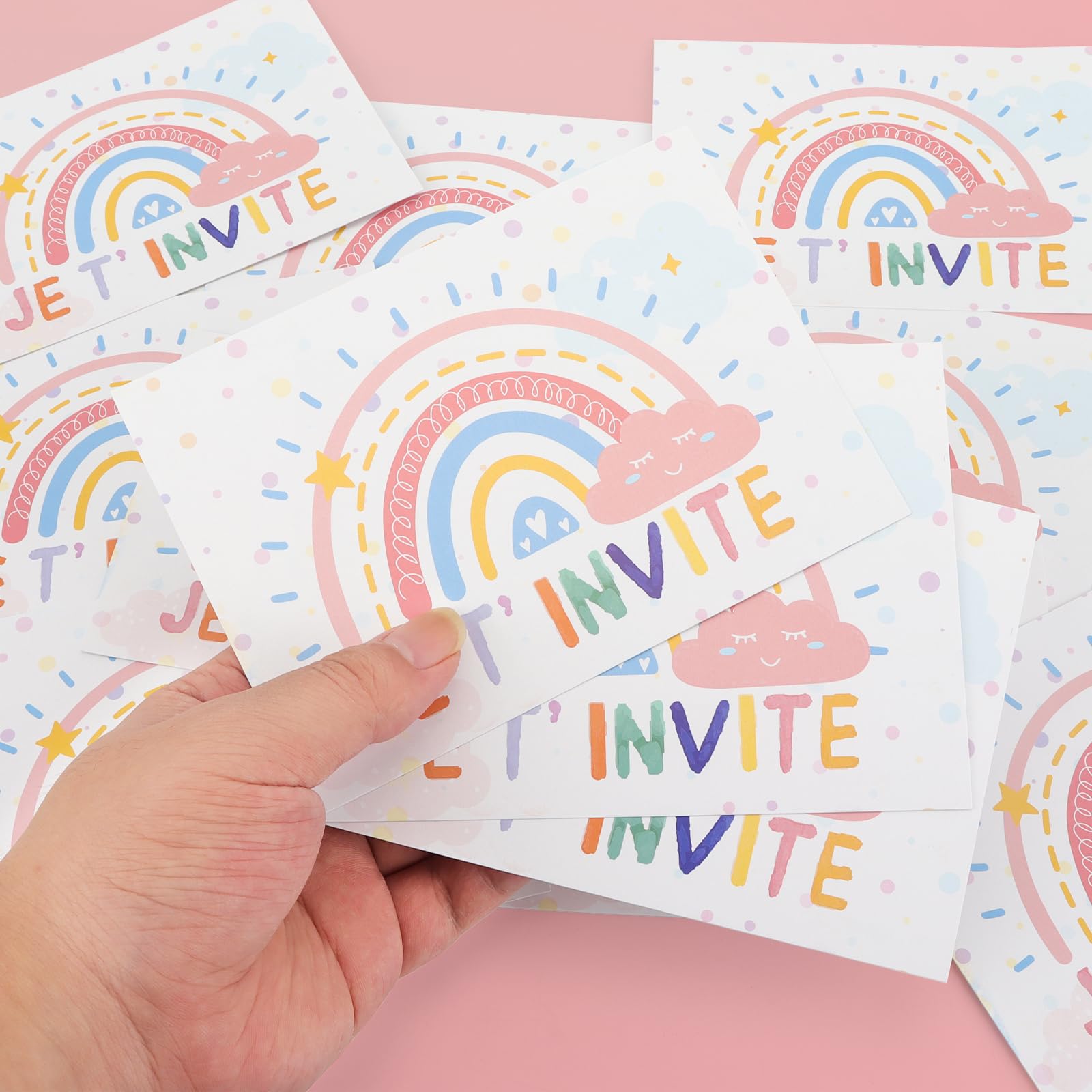 5 ou 12 cartes invitation anniversaire REF 1094