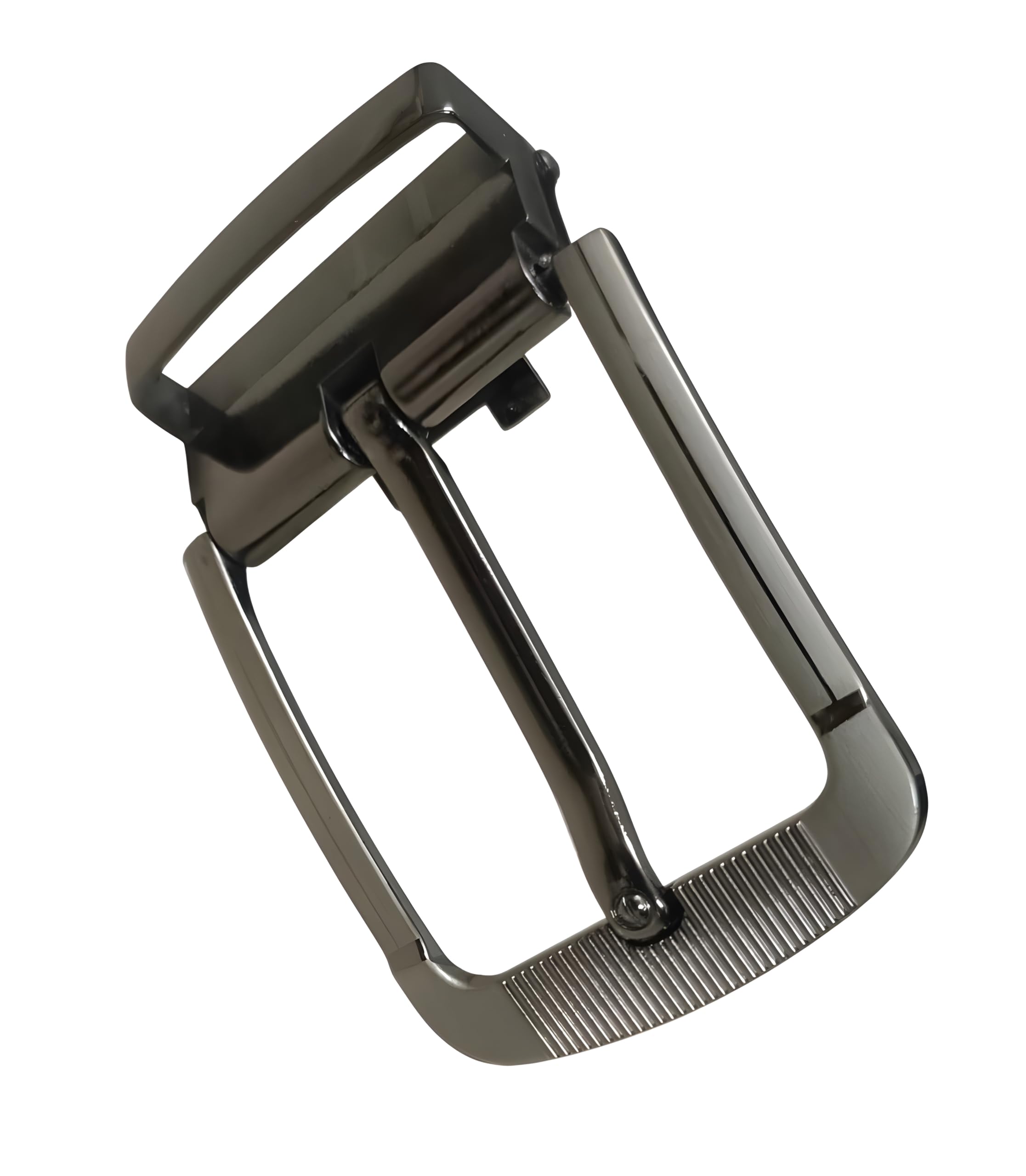 Men's Classic Metal Reversible Belt Buckle Only, 40 mm width (1.57" Inc), Style, Silver Brown, Formal Casual Jeans Party Business Everyday wear