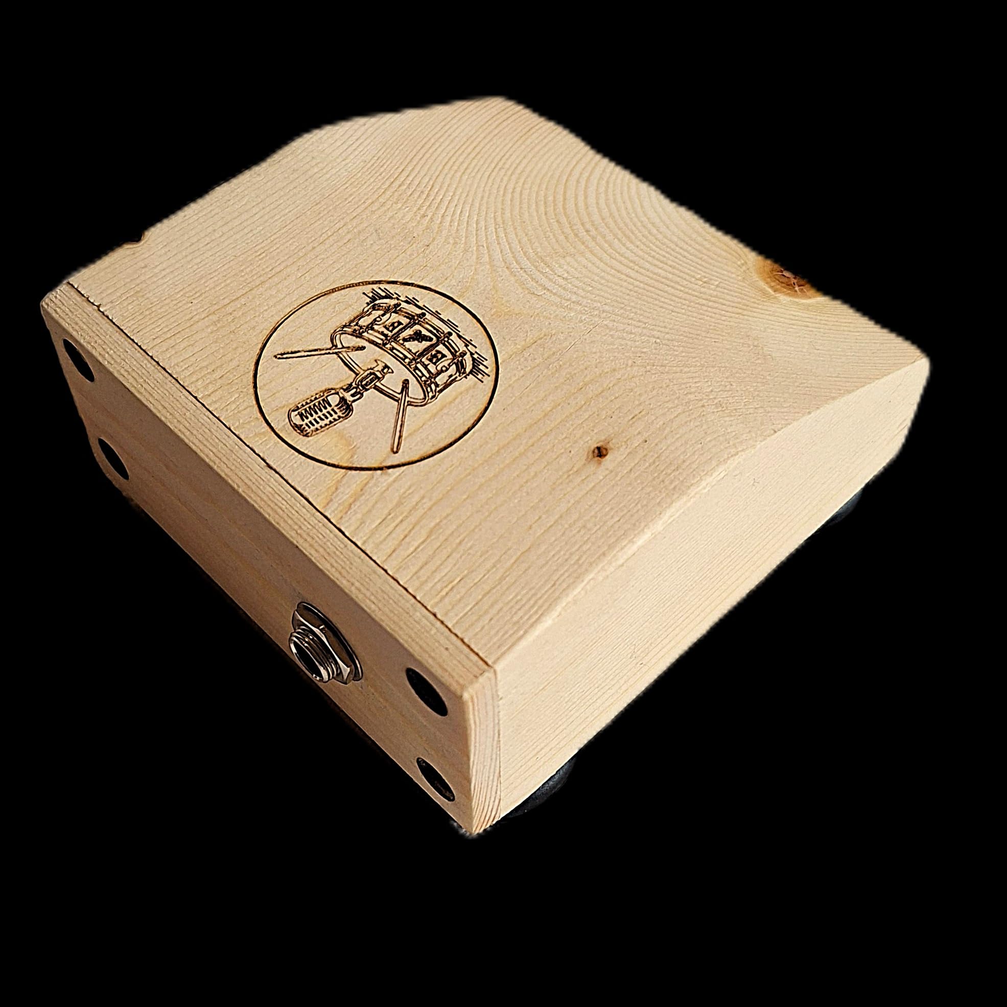 Stompbox compact à bouton-pression, tambour, cajon, Rhyth-Mic M4a2. Bois de pin