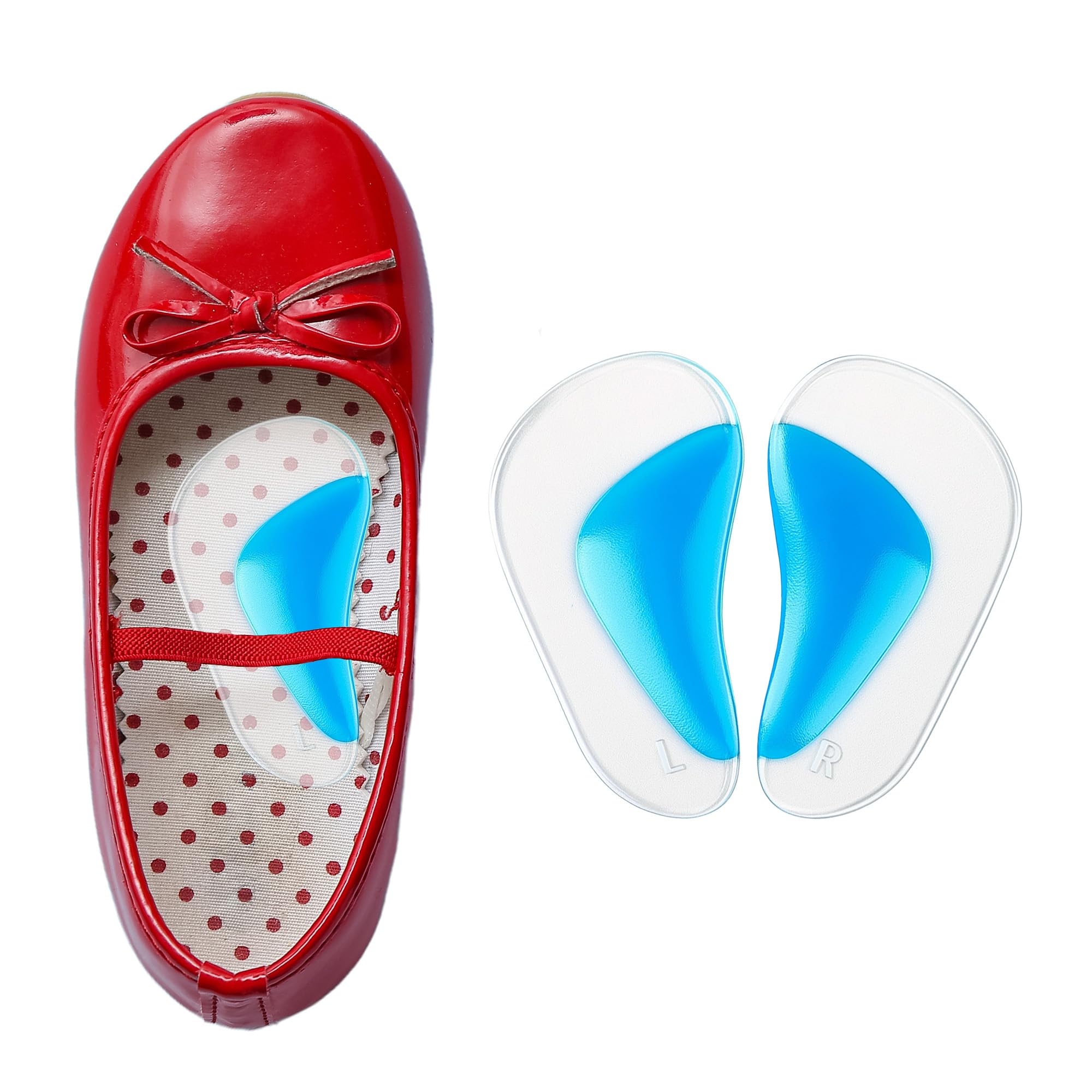 Orthopädische orthopädische orthopädische Fußgewölbe-Einlegesohle für flache Füße, Plattfuß-Korrektur, Schuheinlagen, Kisseneinlagen, 1 Paar, Blau, 1 Count (Pack of 1)