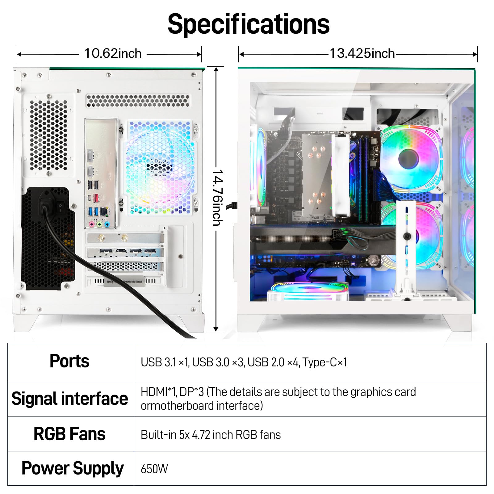 Amazon.com: LXZ Gaming PC Desktop Ryzen 7 8700F | AMD Radeon RX