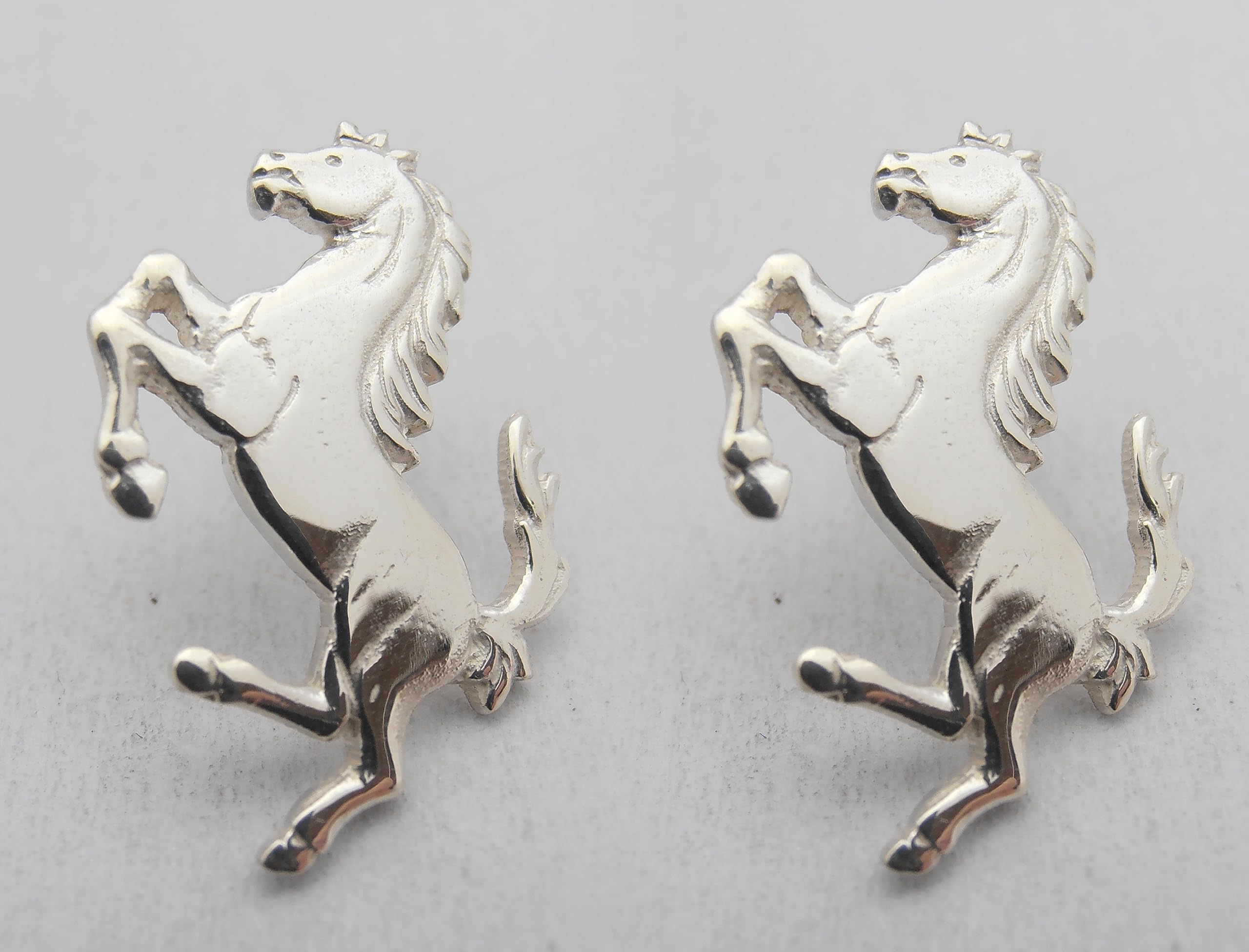 Cavallino Rampante : Orecchini a lobo in Argento 925 - Cavallo - Scuderia -