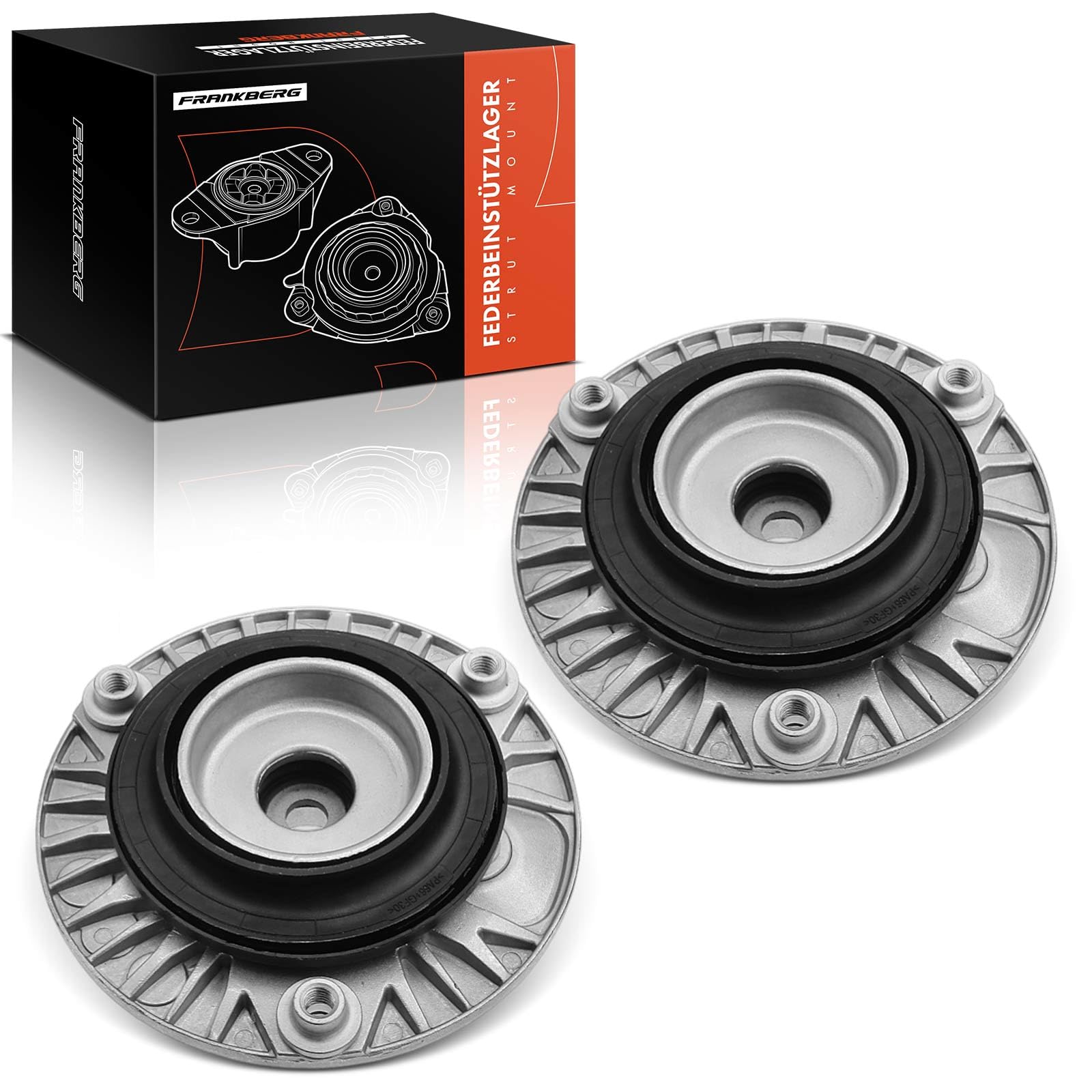 Frankberg 2x Federbeinstützlager Vorderachse Kompatibel mit F30 F31 F80 2011-2014 F20 2010-2019 F22 F87 F34 2012-2014 F23 2014 Replace# 31306880438